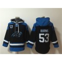 Carolina Panthers #53 Brian Burns Black Ageless Must-Have Lace-Up Pullover Hoodie