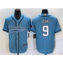 Carolina Panthers #9 Bryce Young Blue With Patch Cool Base Stitched Jersey
