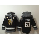 Vegas Golden Knights #61 Mark Stone Black Ageless Must-Have Lace-Up Pullover Hoodie