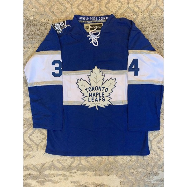 Toronto Maple Leafs #34 Auston Matthews Blue Stitched Jersey