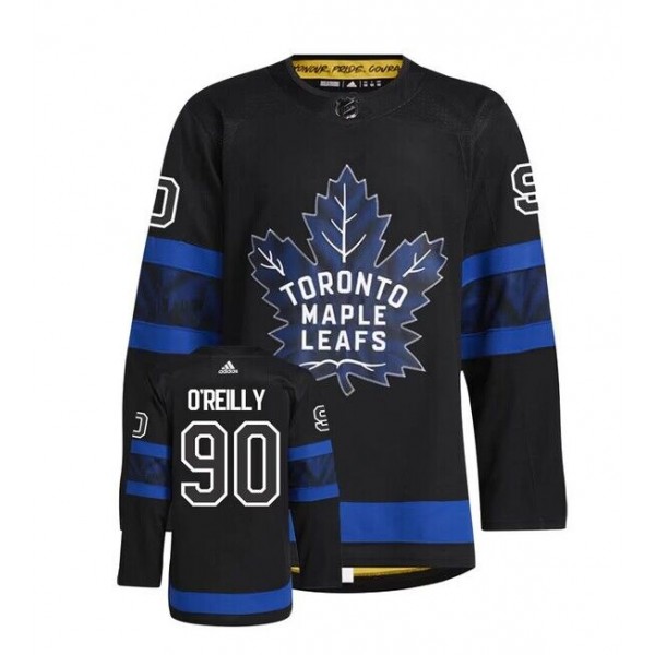 Toronto Maple Leafs #90 Ryan O'Reilly Black Premier Breakaway Reversible Stitched Jersey