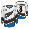 Washington Capitals #8 Alex Ovechkin White Throwback Stitched Jersey