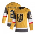 Vegas Golden Knights #2 Zach Whitecloud Gold Stitched Jersey