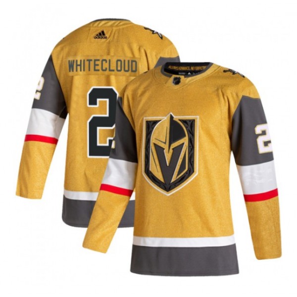 Vegas Golden Knights #2 Zach Whitecloud Gold Stitched Jersey