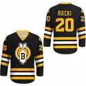Thunder Bay Bombers #20 Carl Racki Black Stitched Jersey