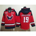 Washington Capitals #19 Nicklas Backstrom Red Ageless Must-Have Lace-Up Pullover Hoodie