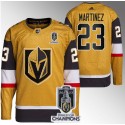 Vegas Golden Knights #23 Alec Martinez Gold 2023 Stanley Cup Champions Stitched Jersey