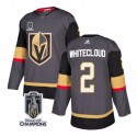 Vegas Golden Knights #2 Zach Whitecloud Gray 2023 Stanley Cup Champions Stitched Jersey