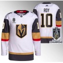 Vegas Golden Knights #10 Nicolas Roy White 2023 Stanley Cup Champions Stitched Jersey