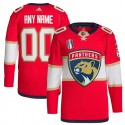 Florida Panthers Custom Red 2023 Stanley Cup Final Stitched Jersey