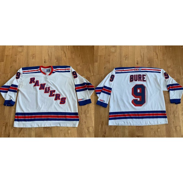 New York Rangers #9 Pavel Bure White Stitched Jersey