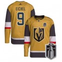 Vegas Golden Knights #9 Jack Eichel Gold 2023 Stanley Cup Final Stitched Jersey