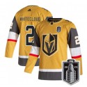 Vegas Golden Knights #2 Zach Whitecloud Gold 2023 Stanley Cup Final Stitched Jersey