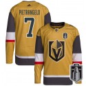 Vegas Golden Knights #7 Alex Pietrangelo Gold 2023 Stanley Cup Final Stitched Jersey
