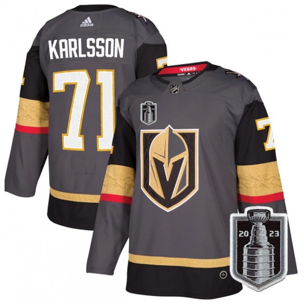 Vegas Golden Knights #71 William Karlsson Gray 2023 Stanley Cup Final Stitched Jersey