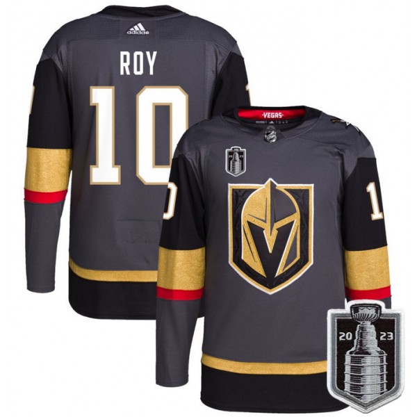 Vegas Golden Knights #10 Nicolas Roy Gray 2023 Stanley Cup Final Stitched Jersey