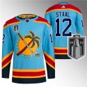 Florida Panthers #12 Eric Staal Blue 2023 Stanley Cup Final Reverse Retro Stitched Jersey