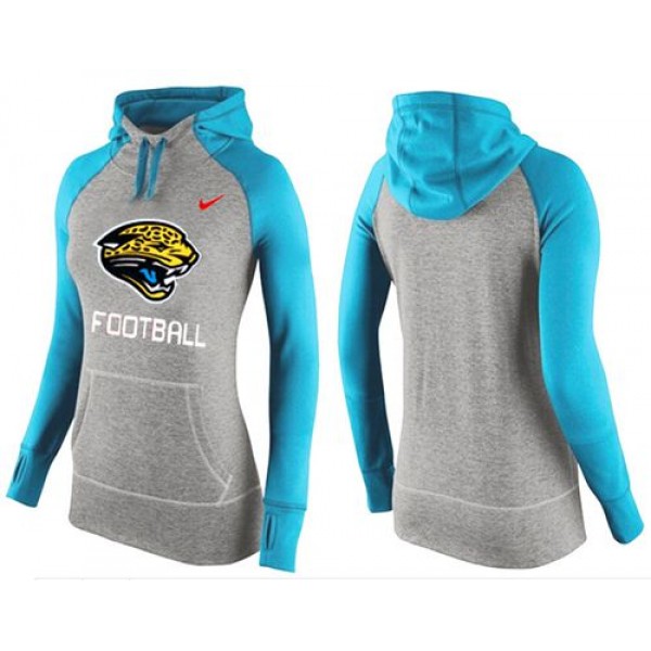 Women's Nike Jacksonville Jaguars Performance Hoodie Grey   Blue