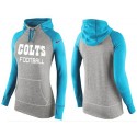 Women's Nike Indianapolis Colts Performance Hoodie Grey   Light Blue
