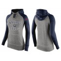 Women's Nike Indianapolis Colts Performance Hoodie Grey   Dark Blue