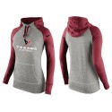Women's Nike Houston Texans Performance Hoodie Grey   Red_2