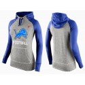 Women's Nike Detroit Lions Performance Hoodie Grey   Blue_1