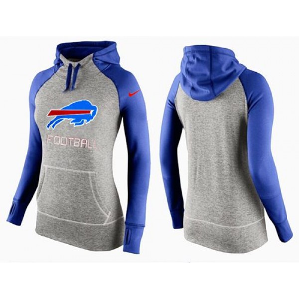 Women's Nike Buffalo Bills Performance Hoodie Grey   Blue_1