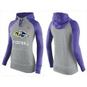 Women's Nike Baltimore Ravens Performance Hoodie Grey   Purple_1