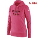 Women's Nike Atlanta Falcons Heart   Soul Pullover Hoodie Pink