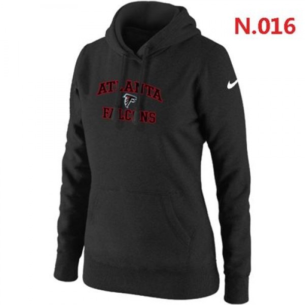 Women's Nike Atlanta Falcons Heart   Soul Pullover Hoodie Black