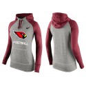 Women's Nike Arizona Cardinals Performance Hoodie Grey   Red_1