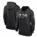 Women's Arizona Cardinals 2022 Black NFL Crucial Catch Therma Performance Pullover Hoodie(Run Small)