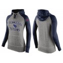 Women's Nike Tennessee Titans Performance Hoodie Grey   Dark Blue_2
