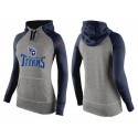Women's Nike Tennessee Titans Performance Hoodie Grey   Dark Blue_1