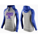 Women's Nike New York Giants Performance Hoodie Grey   Blue_1