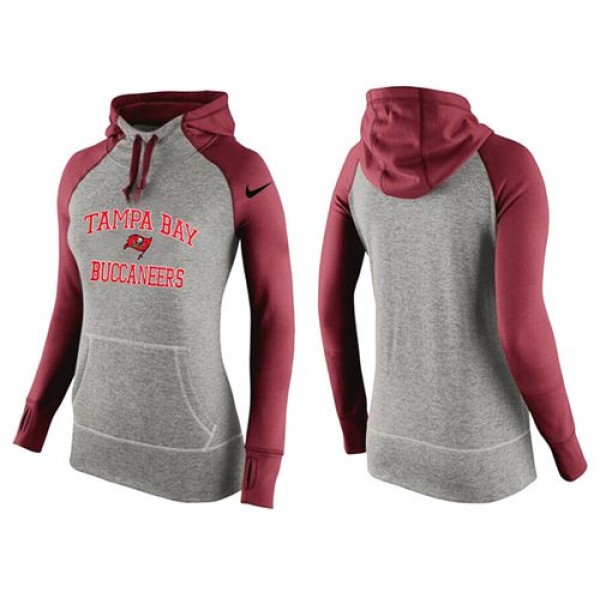 Women's Nike Tampa Bay Buccaneers Performance Hoodie Grey   Red_2