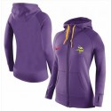 Women's Nike Minnesota Vikings Full-Zip Performance Hoodie Purple_2