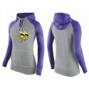 Women's Nike Minnesota Vikings Performance Hoodie Grey   Purple_2