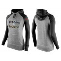 Women's Nike Miami Dolphins Performance Hoodie Grey   Black