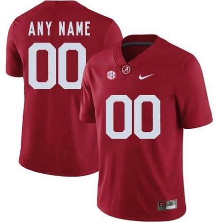 Alabama Crimson Tide Customized Red Rush College Football Jersey