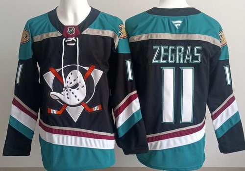 Anaheim Ducks #11 Trevor Zegras Black Alternate Authentic Jersey