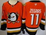 Anaheim Ducks #11 Trevor Zegras Orange Authentic Jersey