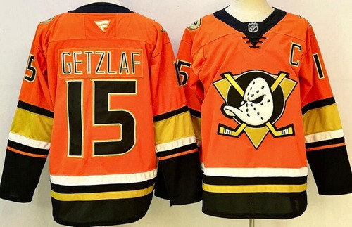 Anaheim Ducks #15 Ryan Getzlaf Orange Authentic Jersey