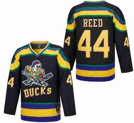 Anaheim Ducks #44 Fulton Reed Black Movie Hockey Jersey