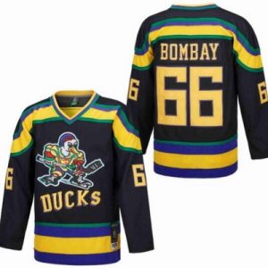 Anaheim Ducks #66 Gordon Bombay Black Throwback Jersey