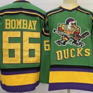 Anaheim Ducks #66 Gordon Bombay Green Throwback Jersey