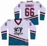 Anaheim Ducks #66 Gordon Bombay White Throwback Jersey