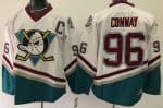 Anaheim Ducks #96 Charlie Conway White Green Throwback Jersey