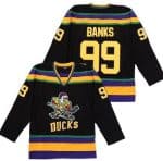 Anaheim Ducks #99 Adam Banks Black Throwback Jersey