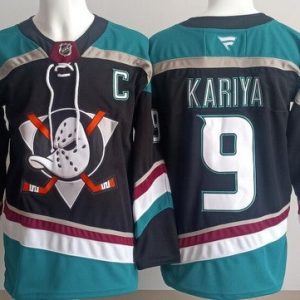 Anaheim Ducks #9 Paul Kariya Black Alternate Authentic Jersey
